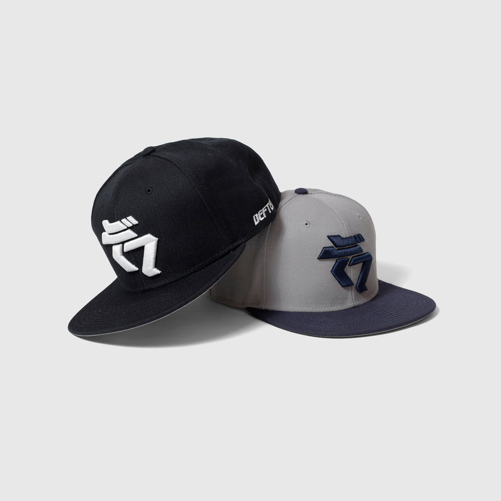 デフ Flat Visor Cap_Navy×Gray – Def Tech STORE