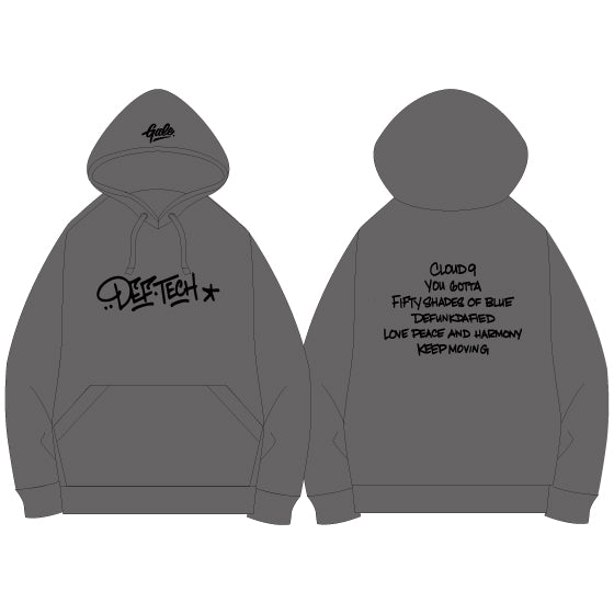 GALE × Def Tech ブルオーバーパーカー_GRY