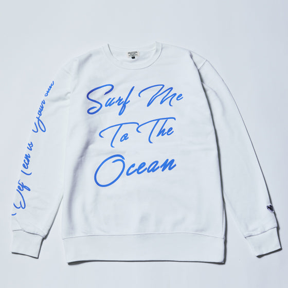 Surf me to the ocean-SWEAT_WHITE