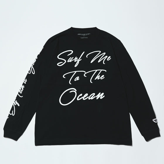 Surf me to the ocean-LONGSLEEVE-TEE_BLACK