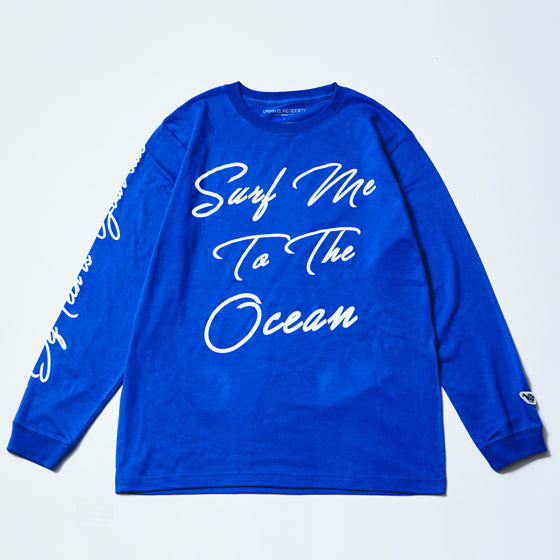 Surf me to the ocean-LONGSLEEVE-TEE_BLUE