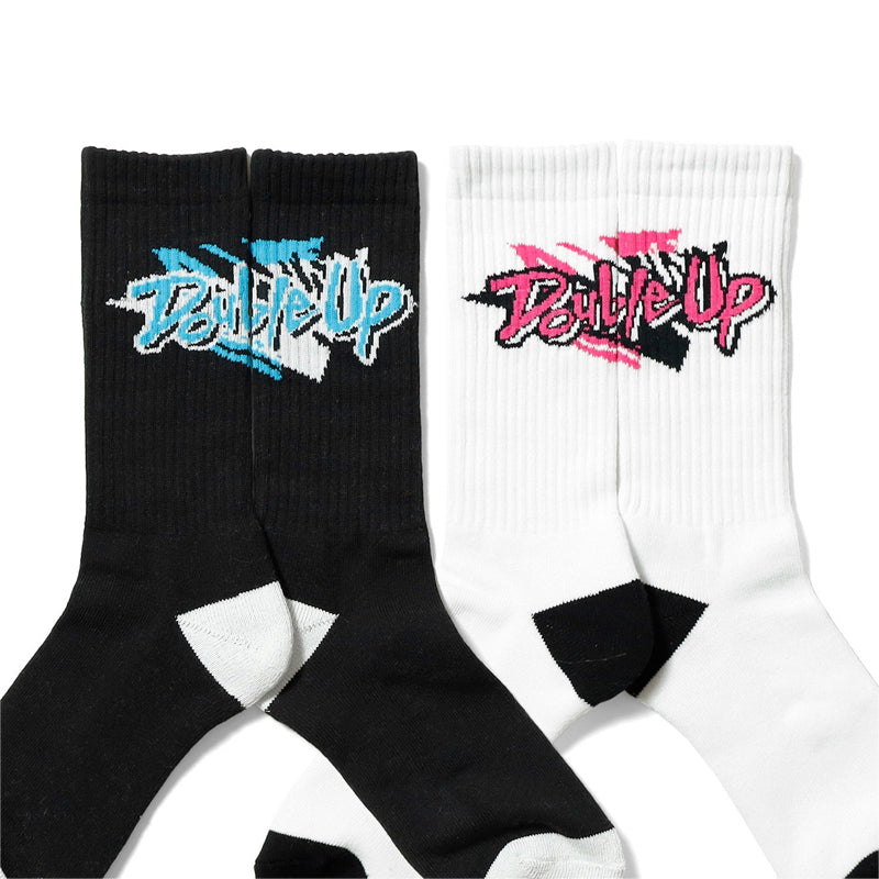Double Up_Socks_White&Black 2足セット