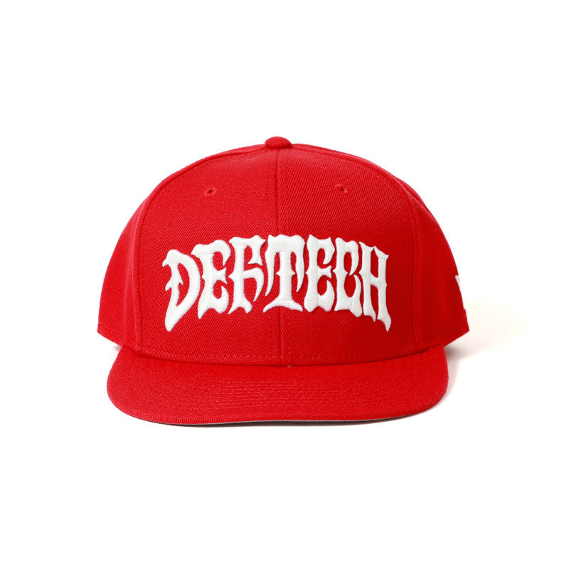 DEF TECH-Flat Visor Cap_Red